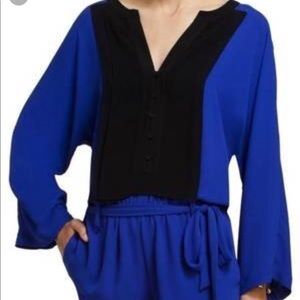 BCBG Elie Colorblock Romper NWT